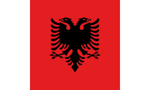 Albania Personalized bike stickers with your name and flag