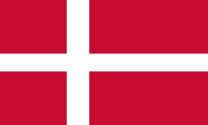 Denmark Personalized bike stickers with your name and flag