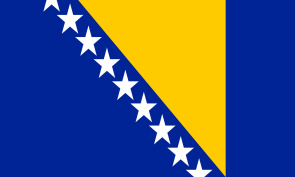 bosnia Personalized bike stickers with your name and flag