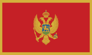 montenegro Personalized bike stickers with your name and flag