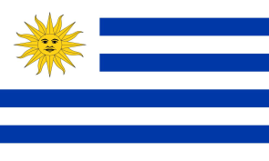 uruguay Personalized bike stickers with your name and flag