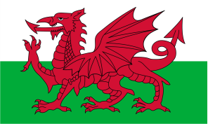 wales Personalized bike stickers with your name and flag