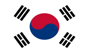 south-korea Personalized bike stickers with your name and flag
